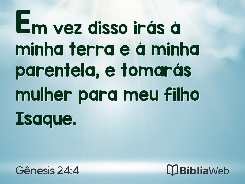 Gênesis 24:4 em imagem para compartilhar