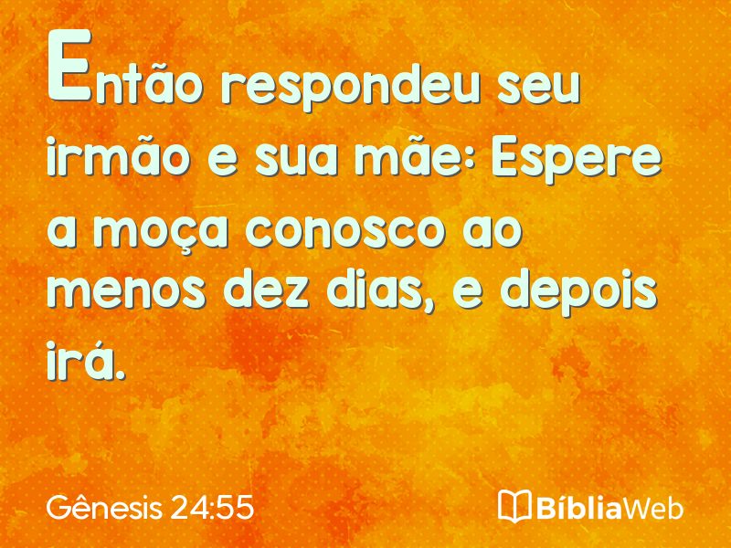 Gênesis 24:55 em imagem para compartilhar