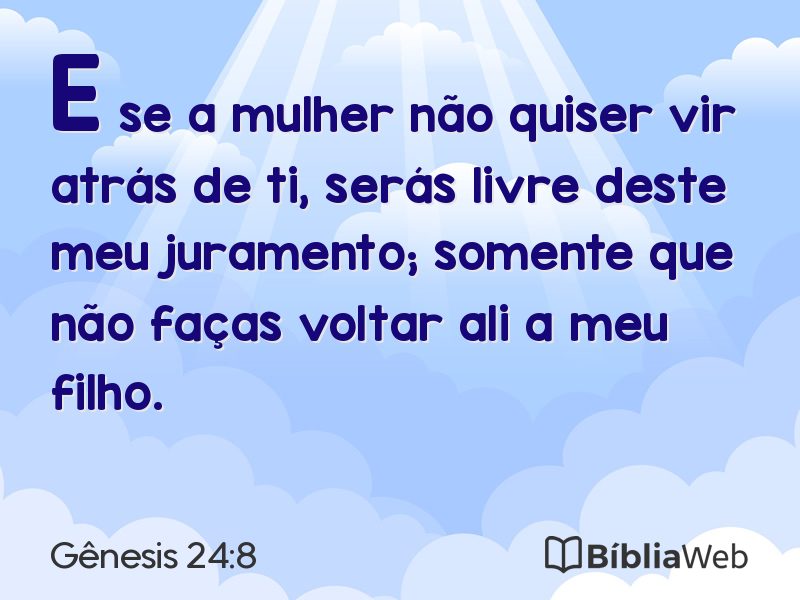 Gênesis 24:8 em imagem para compartilhar