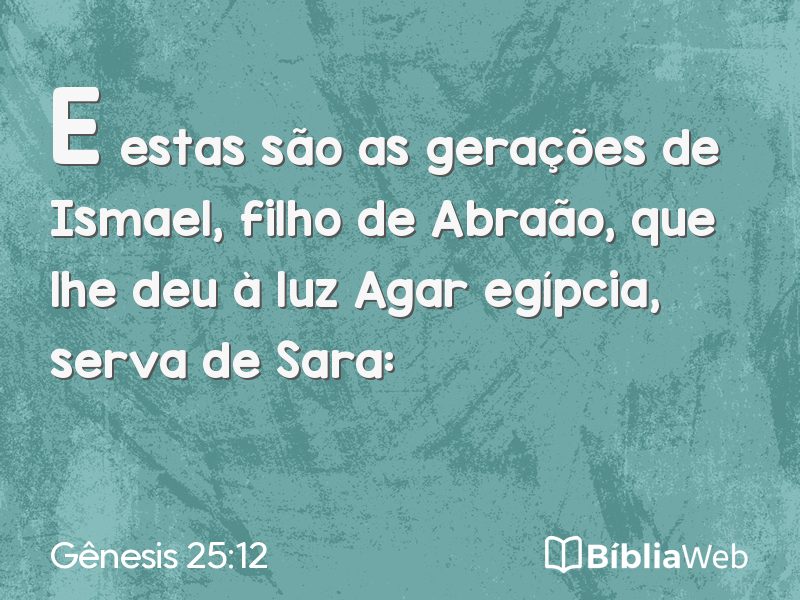 Gênesis 25:12 em imagem para compartilhar