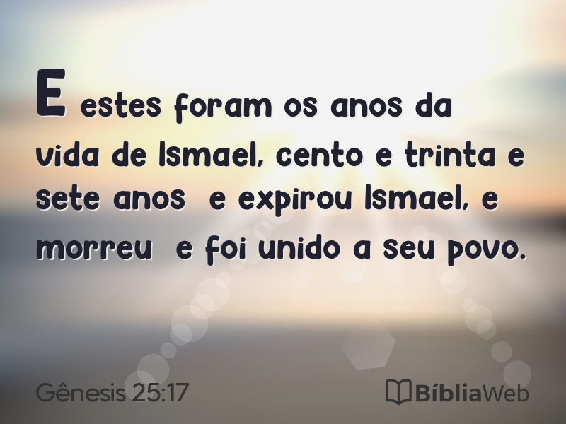 Gênesis 25:17 em imagem para compartilhar