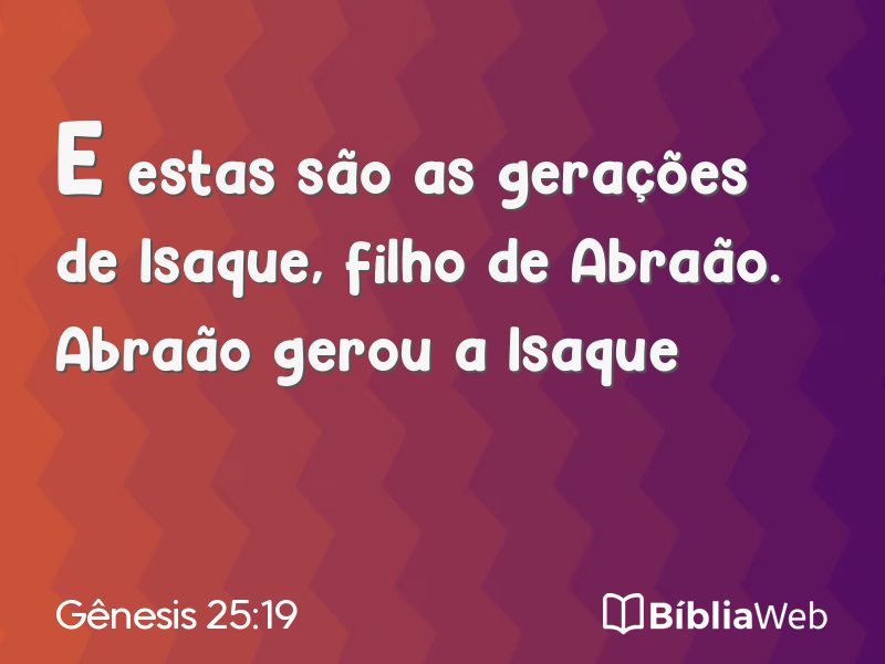 Gênesis 25:19 em imagem para compartilhar