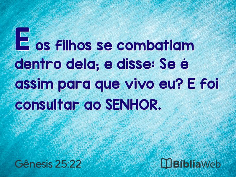 Gênesis 25:22 em imagem para compartilhar