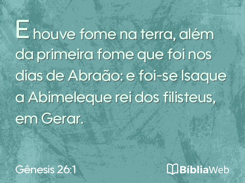Gênesis 26:1 em imagem para compartilhar