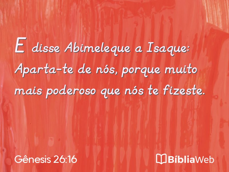 Gênesis 26:16 em imagem para compartilhar