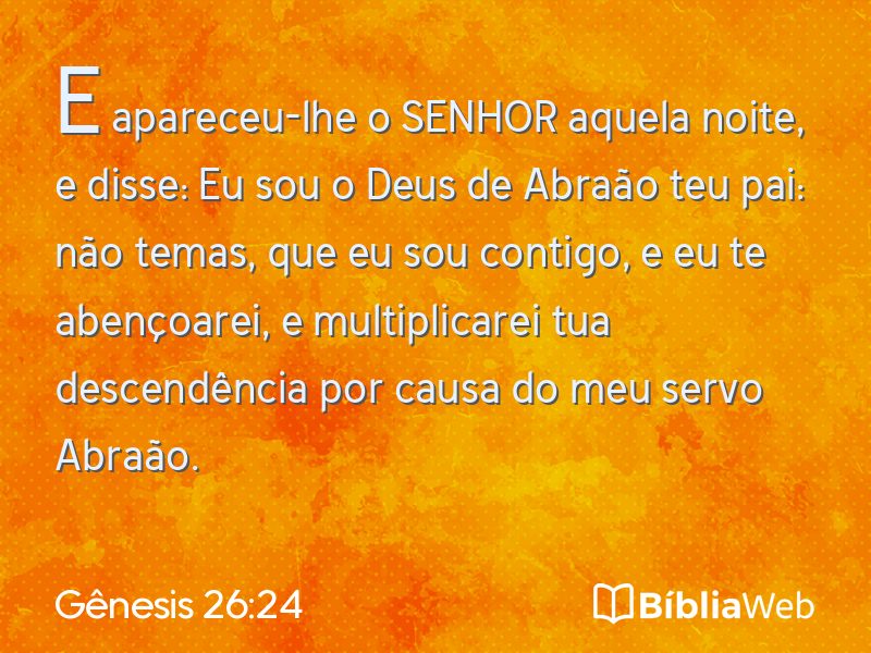 Gênesis 26:24 em imagem para compartilhar