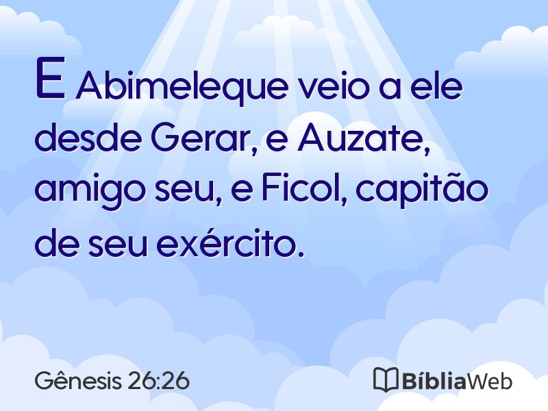 Gênesis 26:26 em imagem para compartilhar