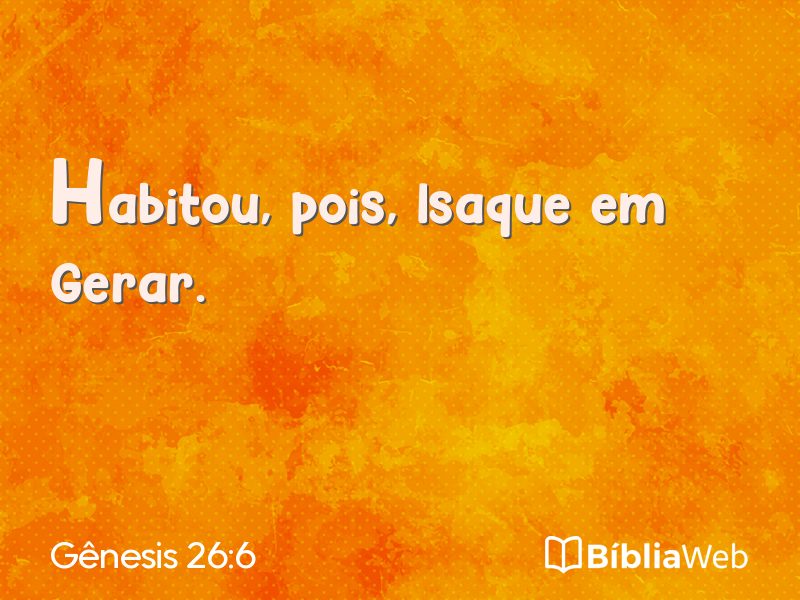 Gênesis 26:6 em imagem para compartilhar