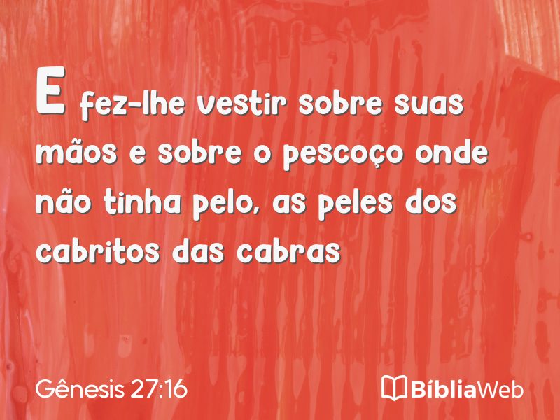 Gênesis 27:16 em imagem para compartilhar