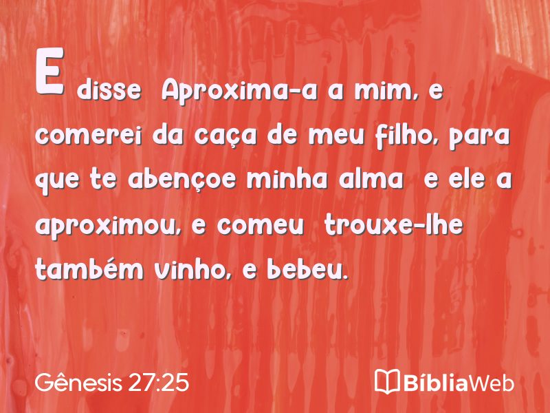 Gênesis 27:25 em imagem para compartilhar