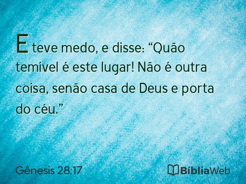 Gênesis 28:17 em imagem para compartilhar