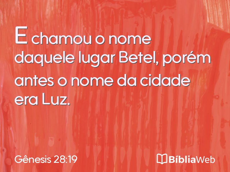 Gênesis 28:19 em imagem para compartilhar