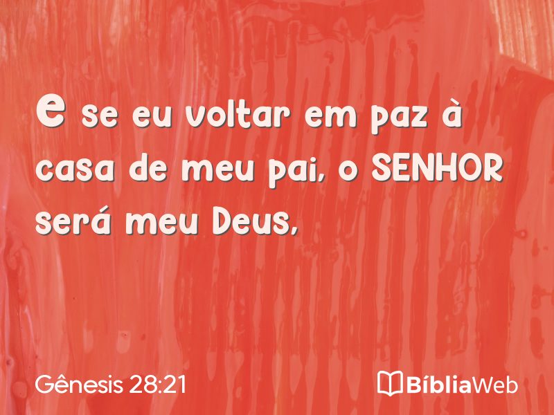 Gênesis 28:21 em imagem para compartilhar