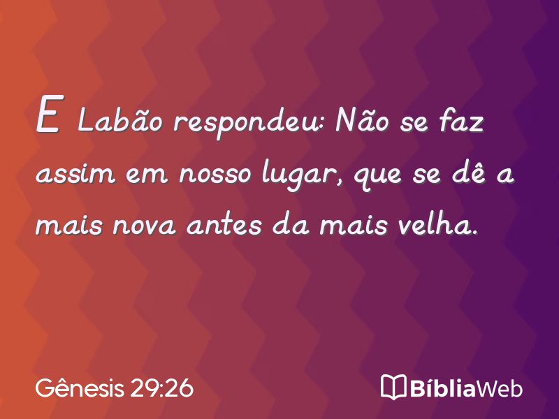 Gênesis 29:26 em imagem para compartilhar
