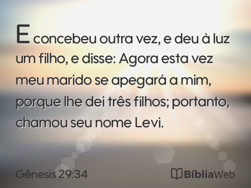 Gênesis 29:34 em imagem para compartilhar