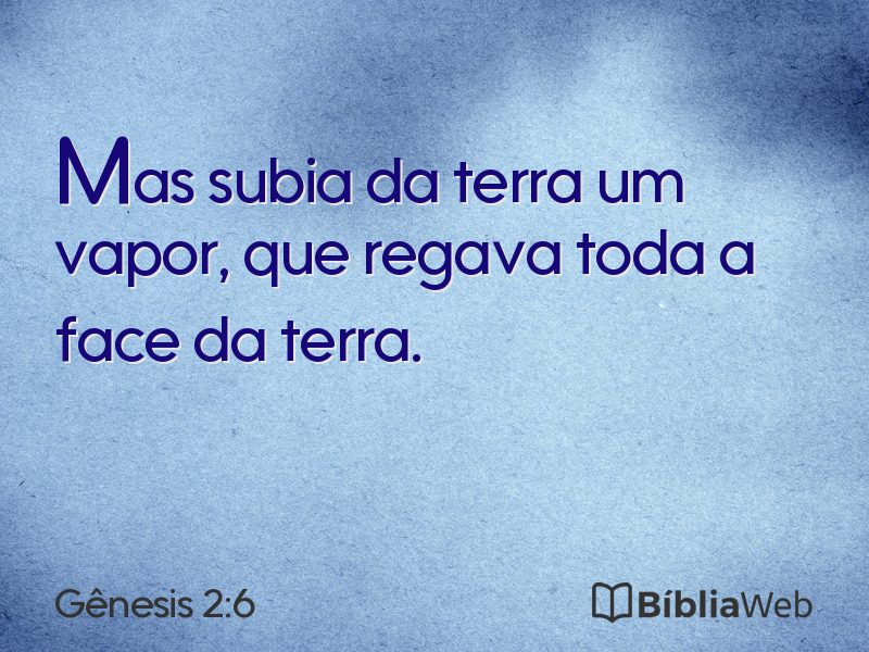 Gênesis 2:6 em imagem para compartilhar