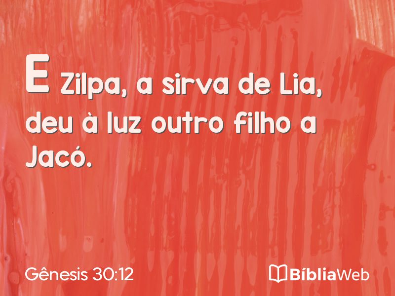 Gênesis 30:12 em imagem para compartilhar