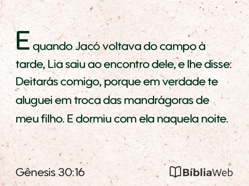Gênesis 30:16 em imagem para compartilhar
