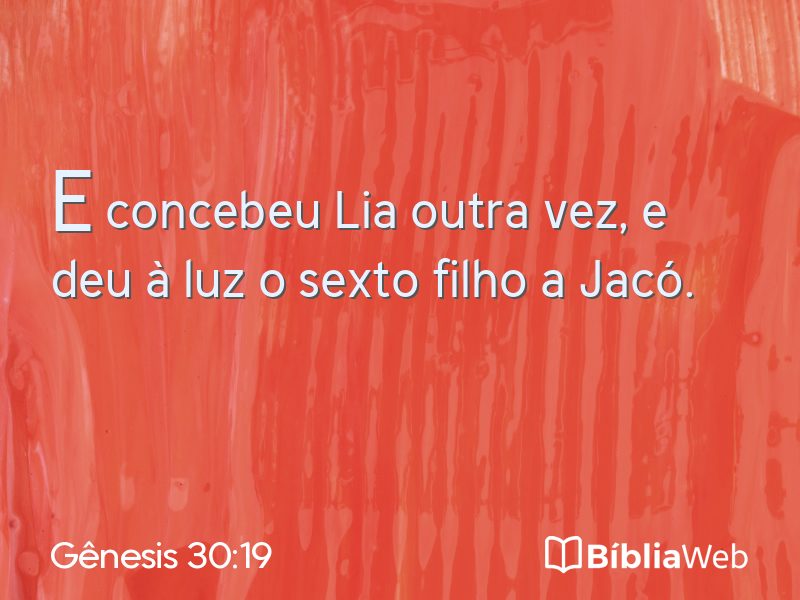Gênesis 30:19 em imagem para compartilhar
