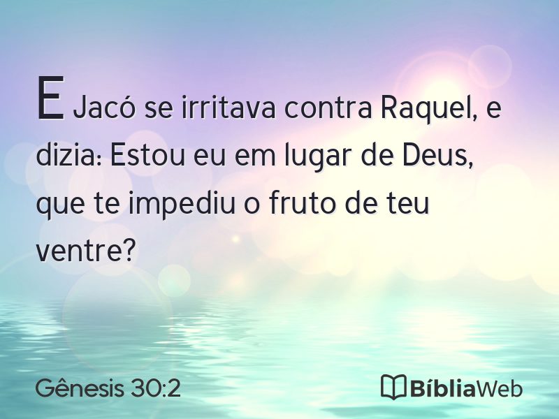 Gênesis 30:2 em imagem para compartilhar