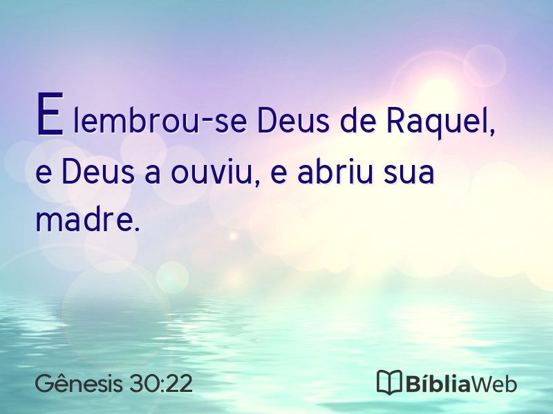 Gênesis 30:22 em imagem para compartilhar