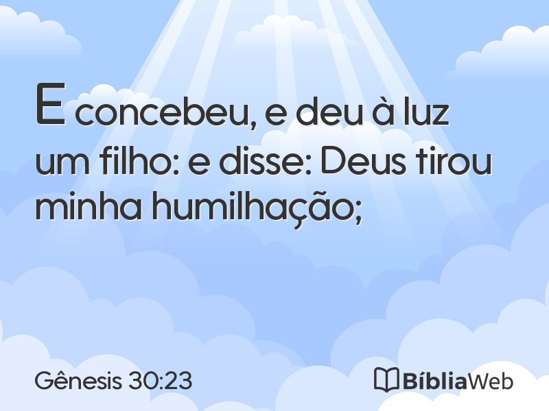 Gênesis 30:23 em imagem para compartilhar