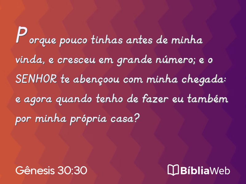 Gênesis 30:30 em imagem para compartilhar