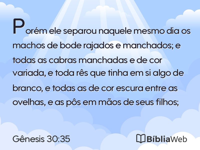 Gênesis 30:35 em imagem para compartilhar