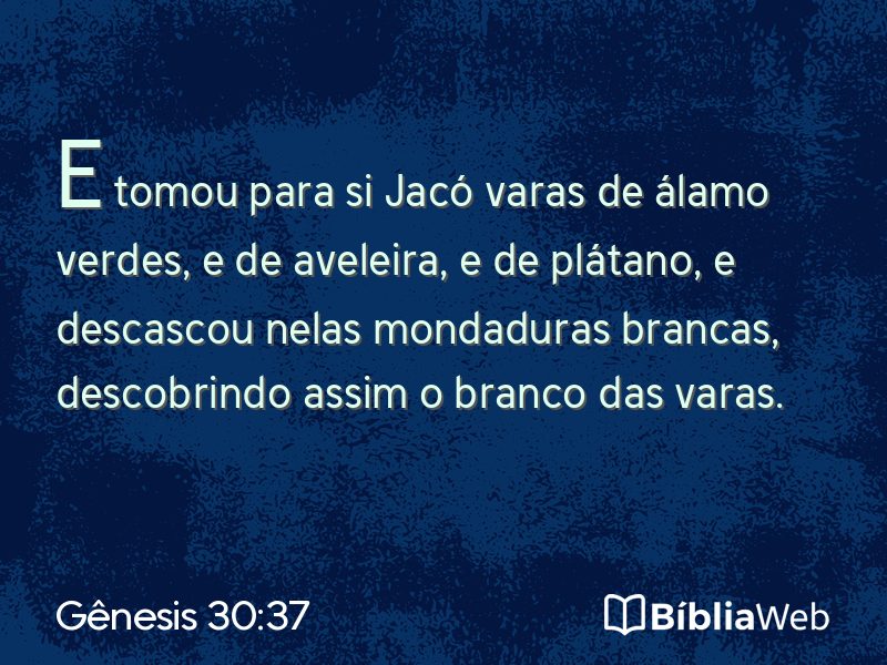 Gênesis 30:37 em imagem para compartilhar