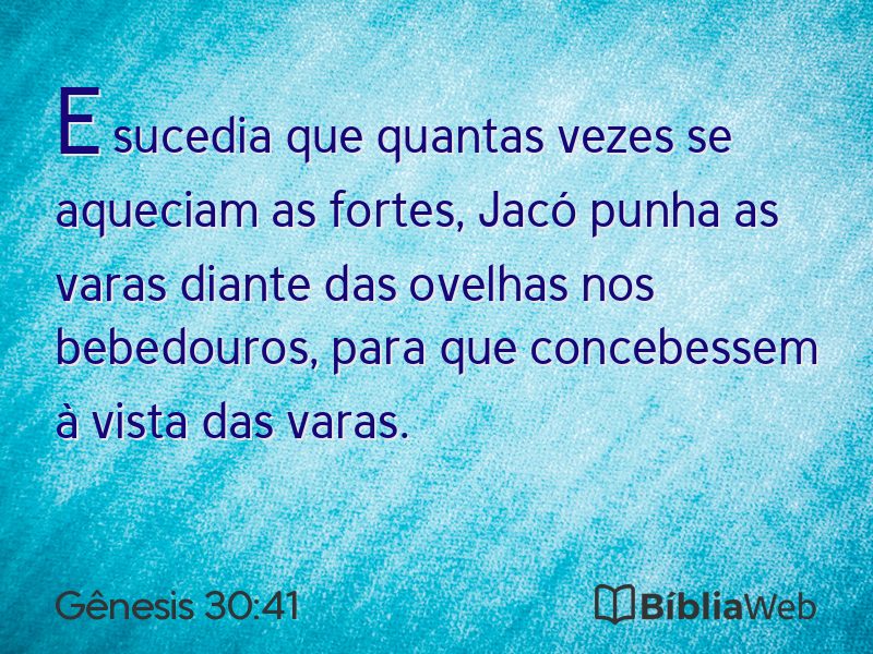 Gênesis 30:41 em imagem para compartilhar