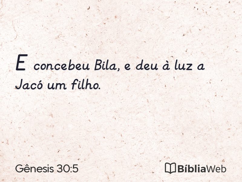 Gênesis 30:5 em imagem para compartilhar