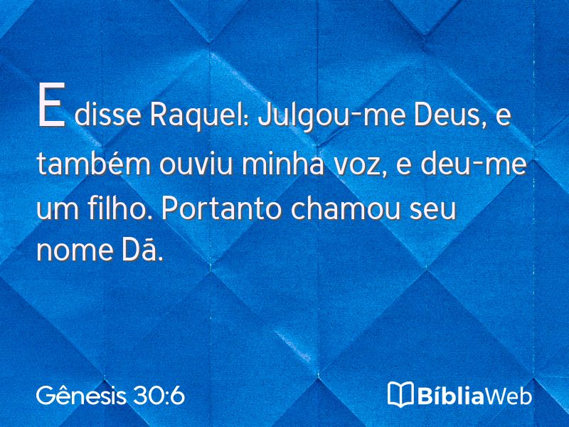 Gênesis 30:6 em imagem para compartilhar