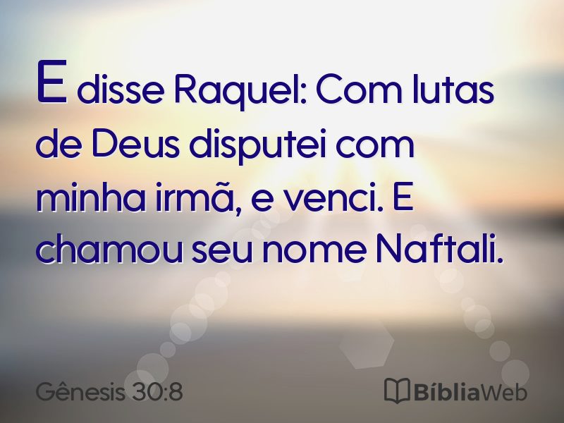 Gênesis 30:8 em imagem para compartilhar