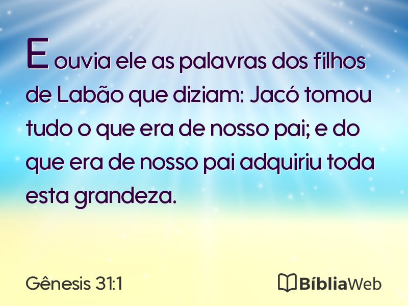 Gênesis 31:1 em imagem para compartilhar