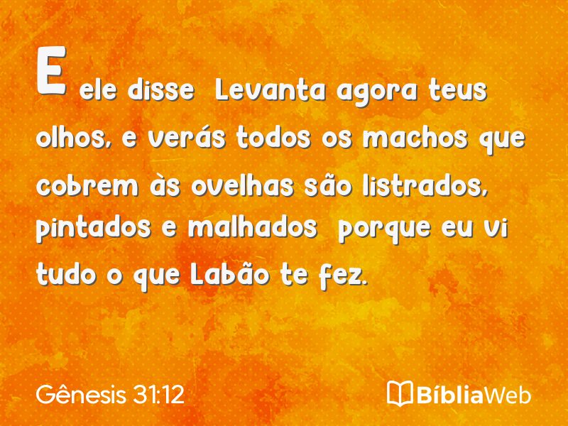 Gênesis 31:12 em imagem para compartilhar