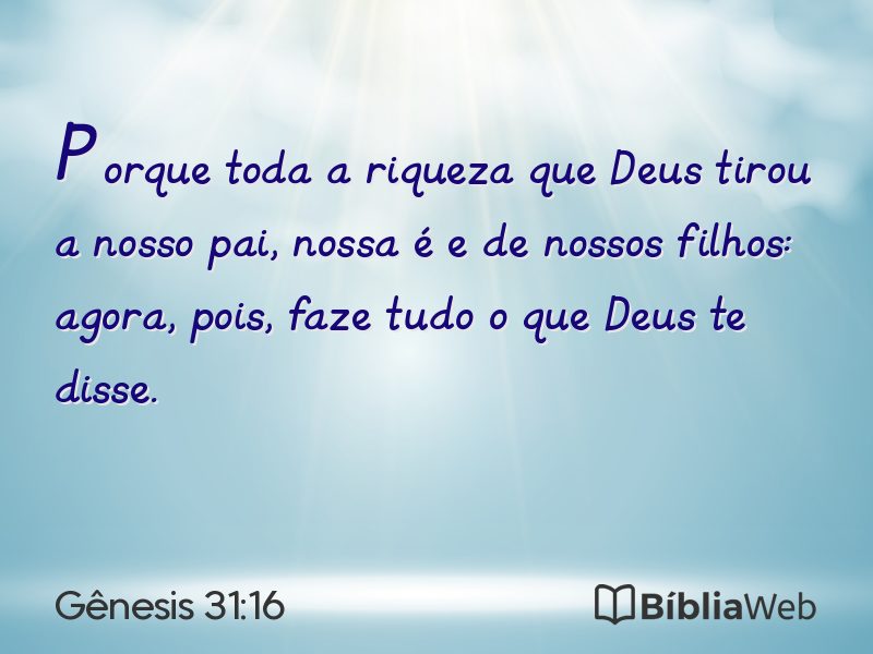 Gênesis 31:16 em imagem para compartilhar