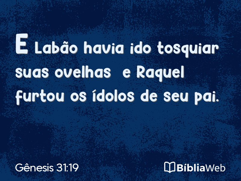 Gênesis 31:19 em imagem para compartilhar