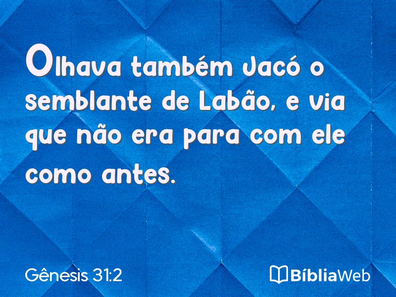 Gênesis 31:2 em imagem para compartilhar