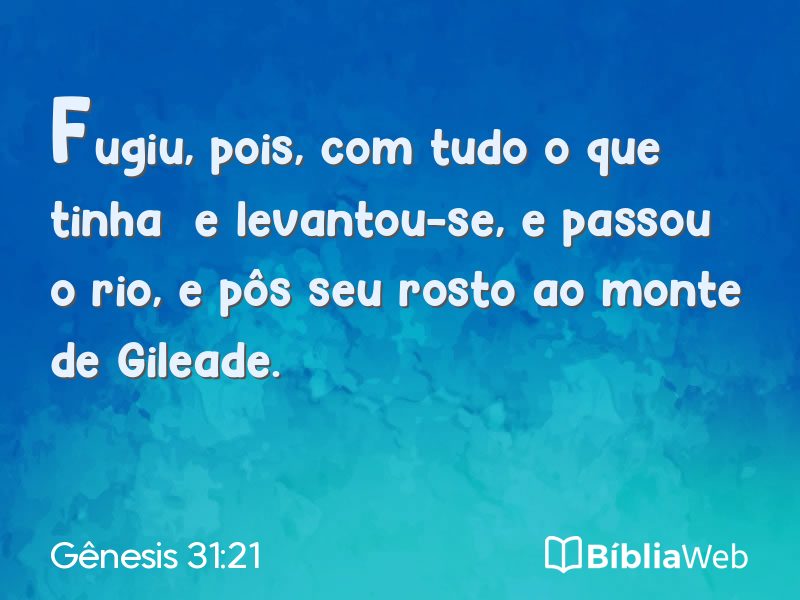 Gênesis 31:21 em imagem para compartilhar