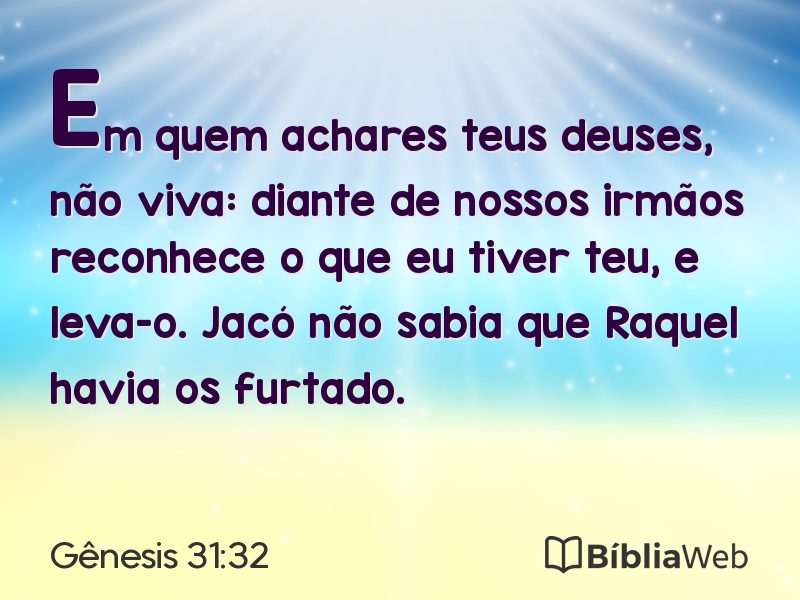 Gênesis 31:32 em imagem para compartilhar