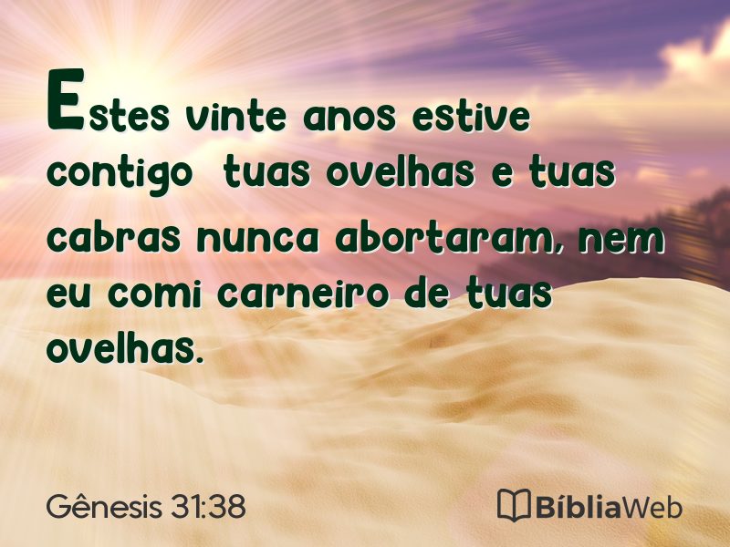 Gênesis 31:38 em imagem para compartilhar
