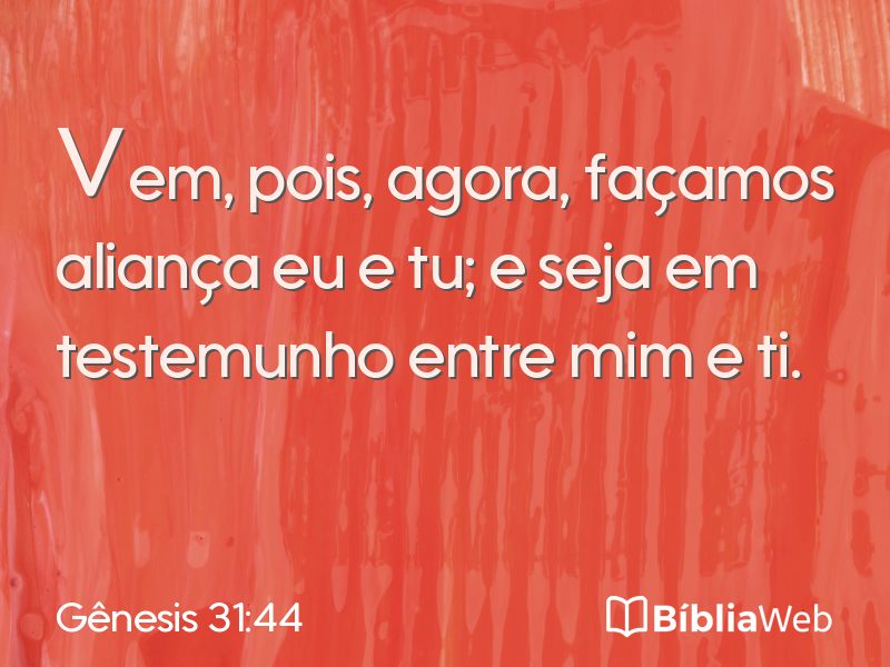 Gênesis 31:44 em imagem para compartilhar