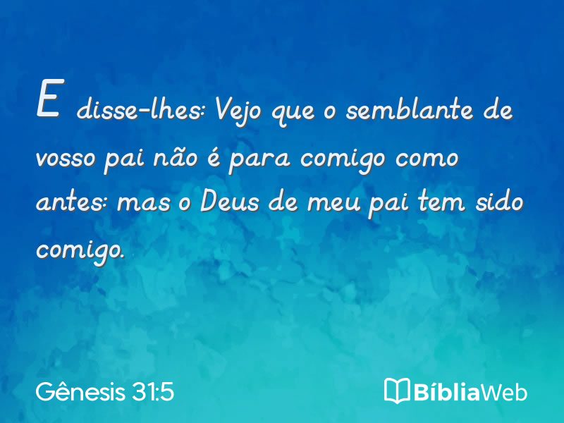 Gênesis 31:5 em imagem para compartilhar