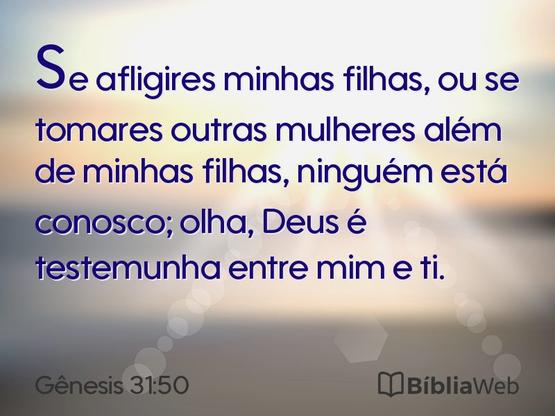 Gênesis 31:50 em imagem para compartilhar