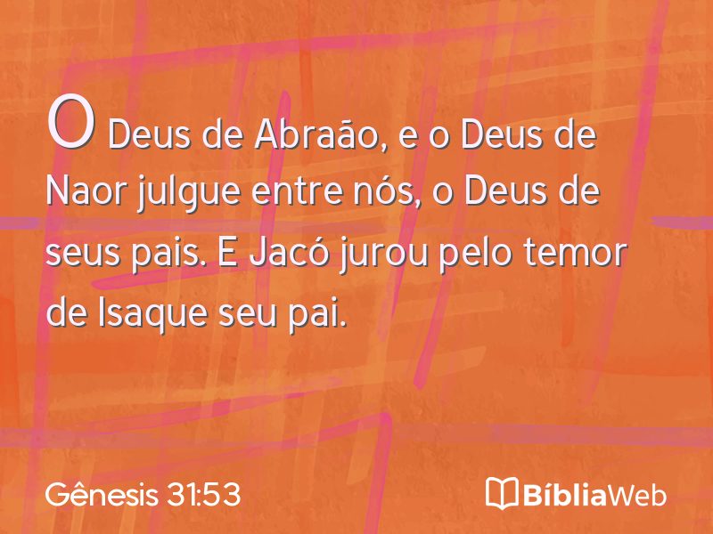 Gênesis 31:53 em imagem para compartilhar
