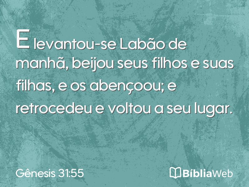 Gênesis 31:55 em imagem para compartilhar