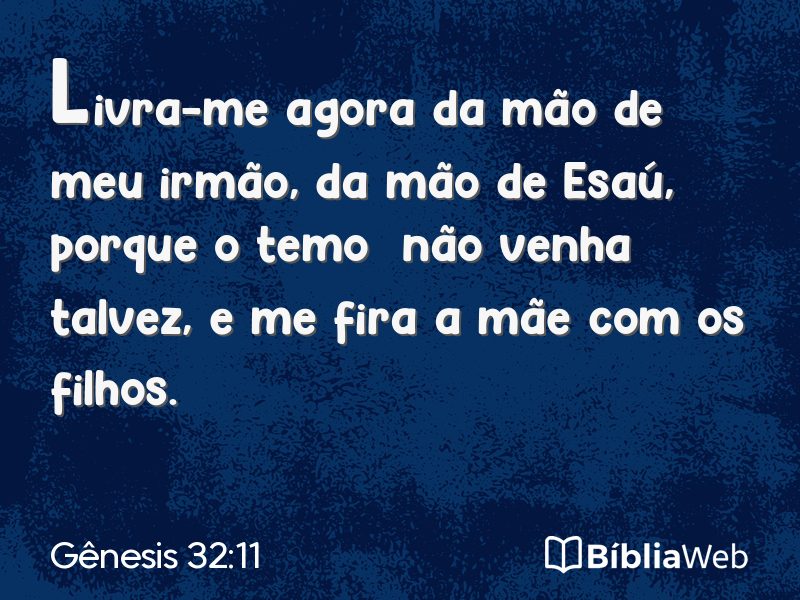 Gênesis 32:11 em imagem para compartilhar