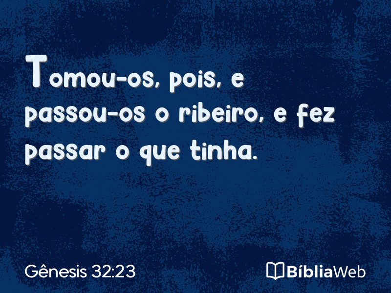 Gênesis 32:23 em imagem para compartilhar