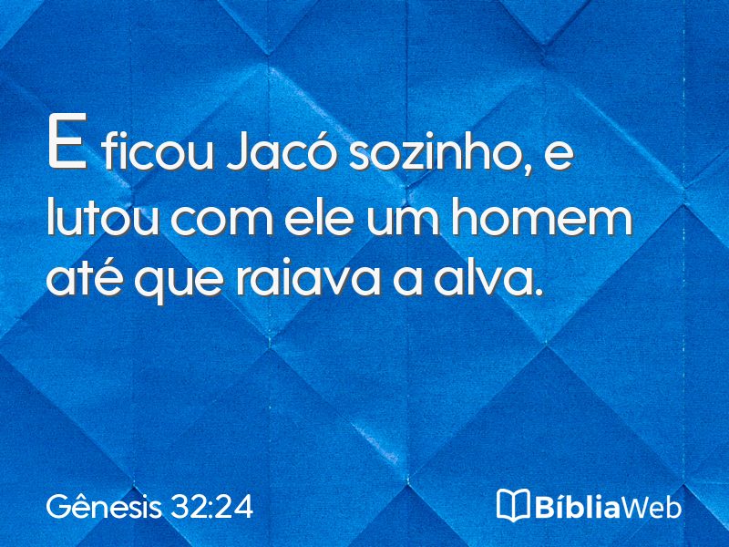 Gênesis 32:24 em imagem para compartilhar
