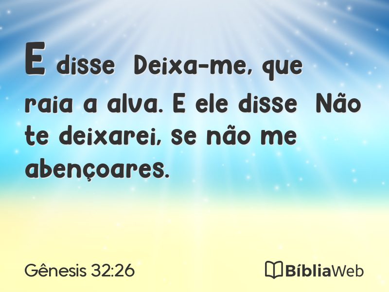 Gênesis 32:26 em imagem para compartilhar